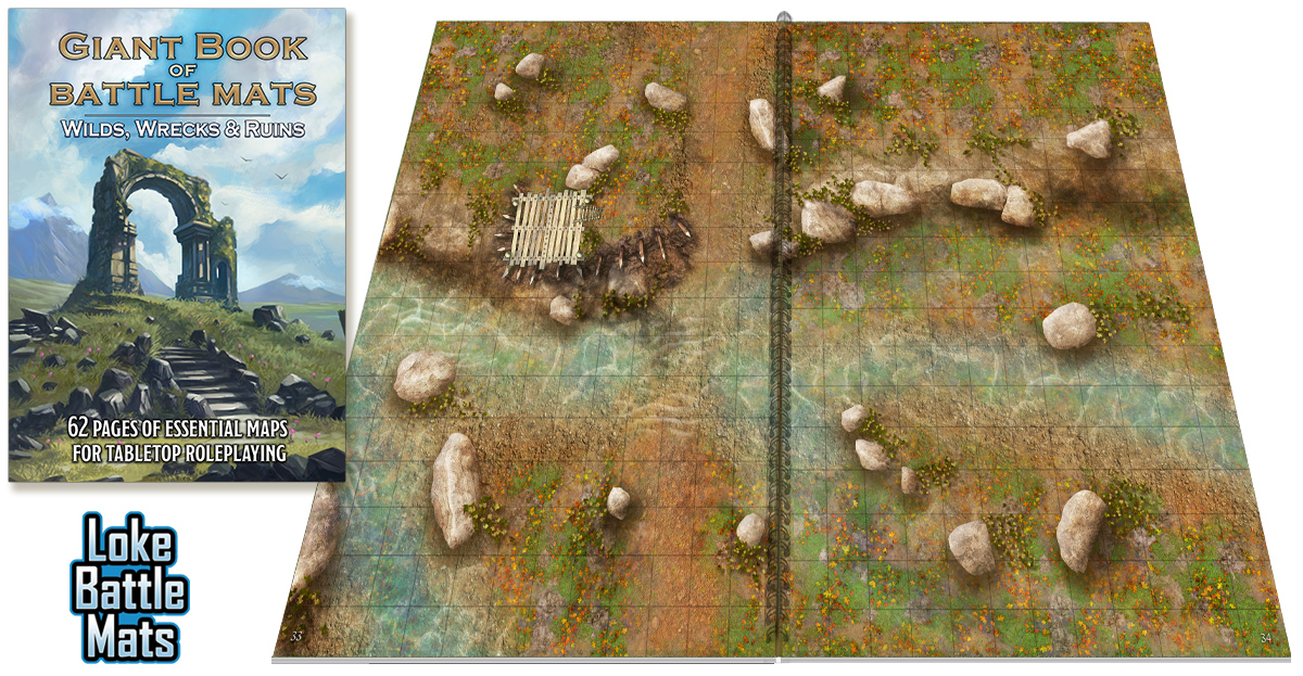 Giant Book of battle Mats - Wilds, Wrecks & Ruins