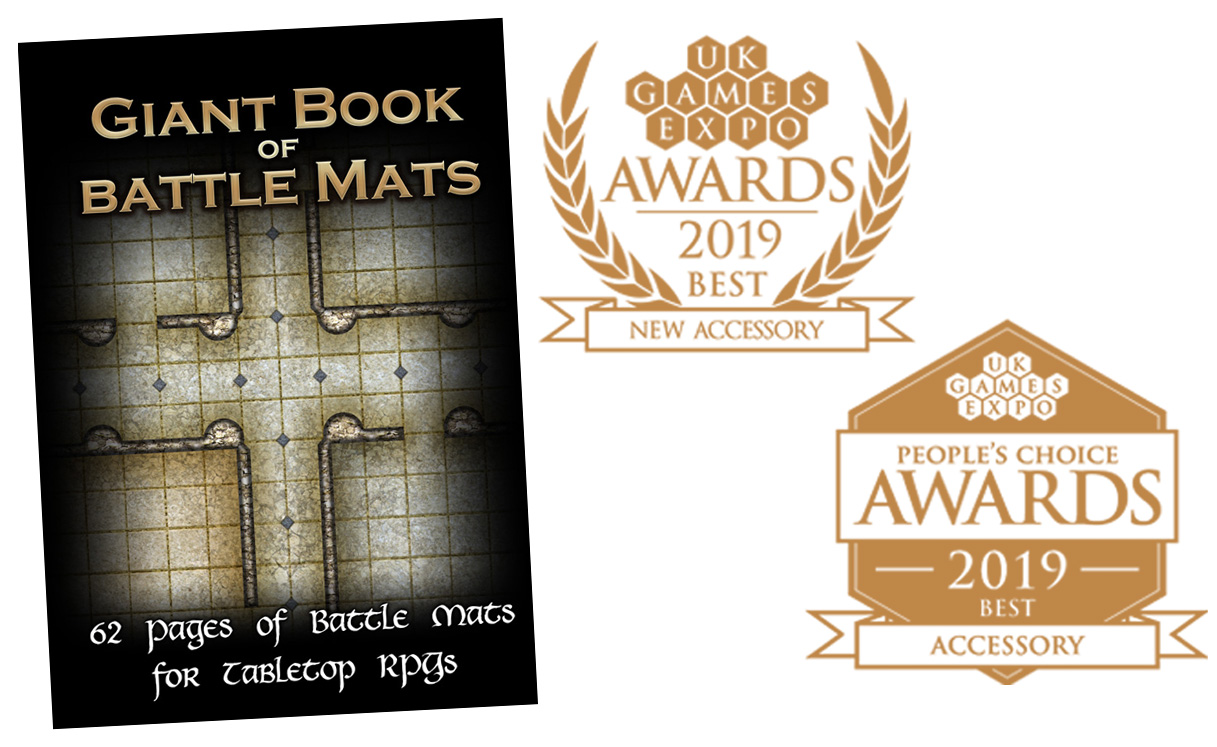 Giant Book of Battle mats wins Awards